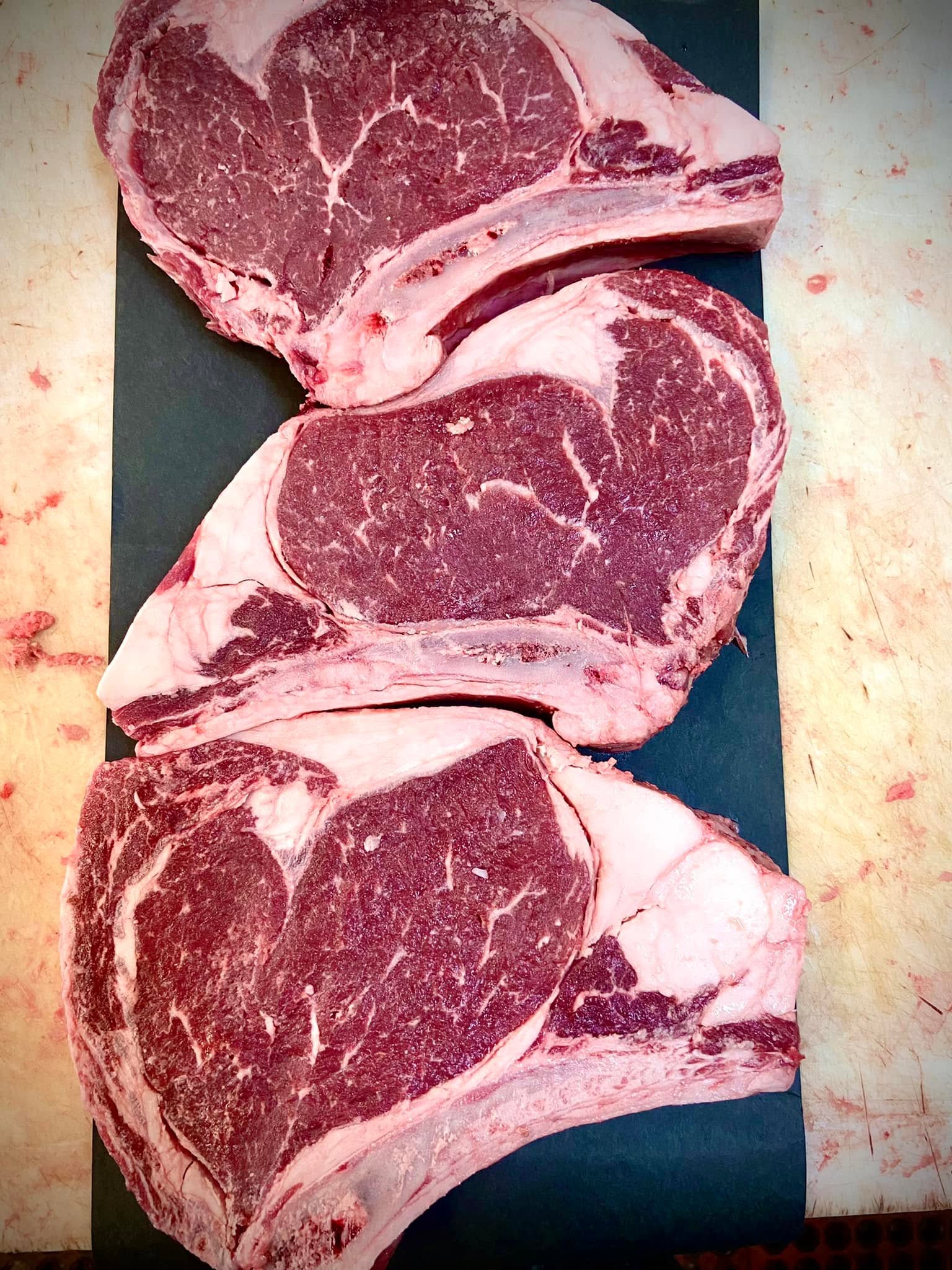 Steaks at Dickman’s, photographed for their Facebook page
